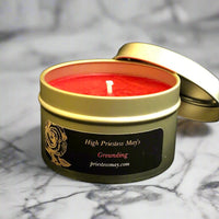 Grounding - Root Chakra Meditation Candle - Cinnamon Spice Scent - H.P. May Magick Shop