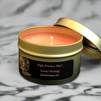 Sexual Healing - Sacral Chakra Meditation Candle - Cherry Blossom & Sandalwood Scent - H.P. May Magick Shop